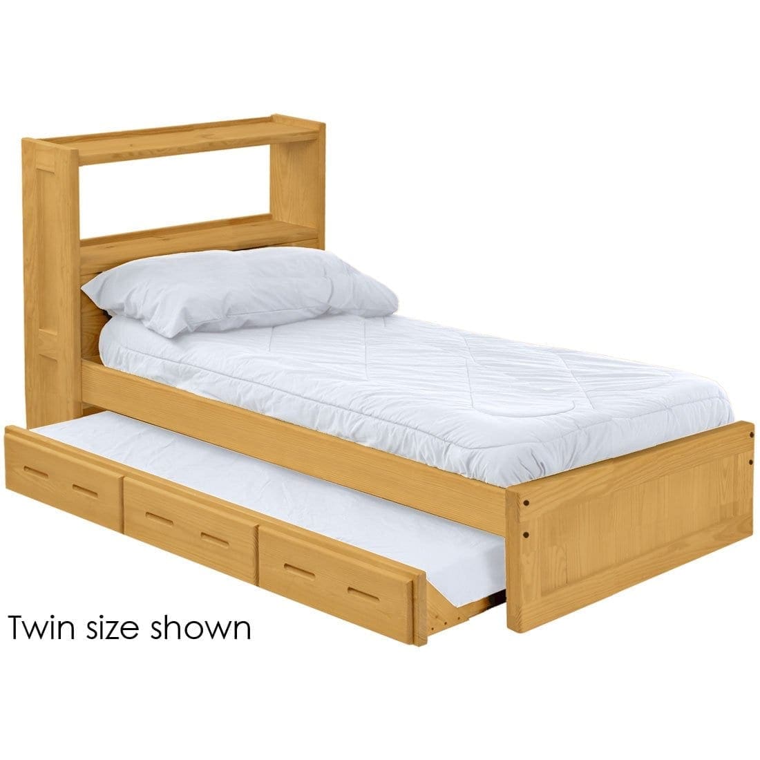 Twin Book Case Bed With Trundle, Twin Truffle Bed