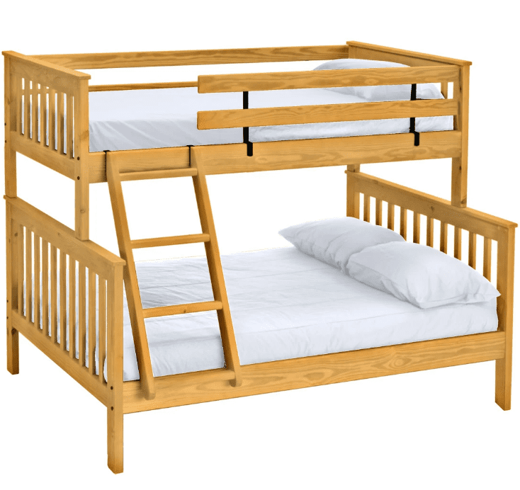 mission twin over full bunk bed