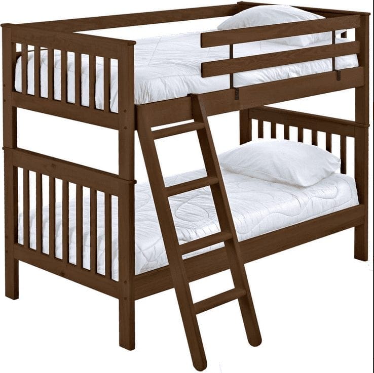 Over Twin Xl Mission Custom Bunk Beds, Extra Tall Twin Bunk Beds