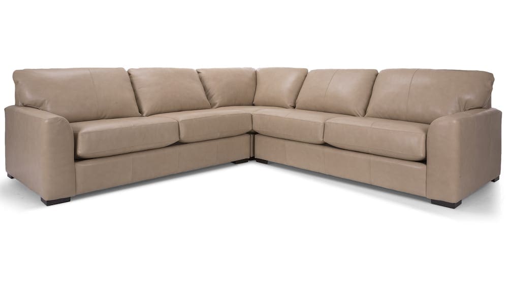 3786 Top Grain Leather Sectional With, Top Grade Leather Sectional